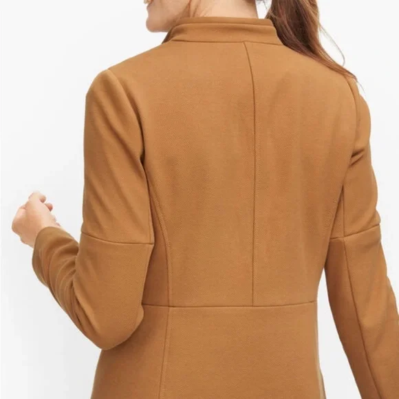 Talbots Double-Breasted Camel Pea Coat - Picture 2 of 8